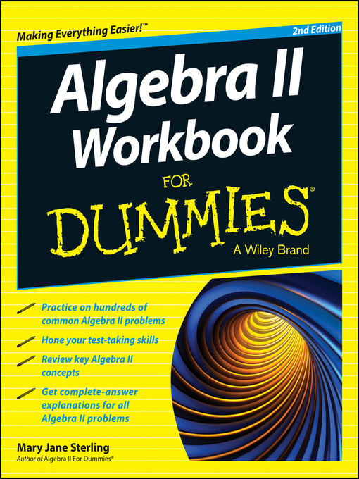 Title details for Algebra II Workbook For Dummies by Mary Jane Sterling - Wait list